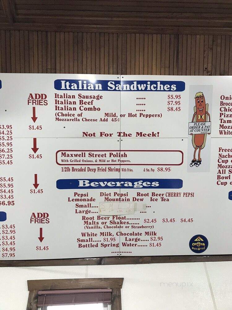 Mary's Place - Lake Delton, WI menu_pic