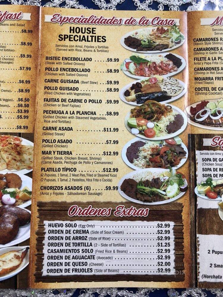 Masahuat - Bellflower, CA menu_pic