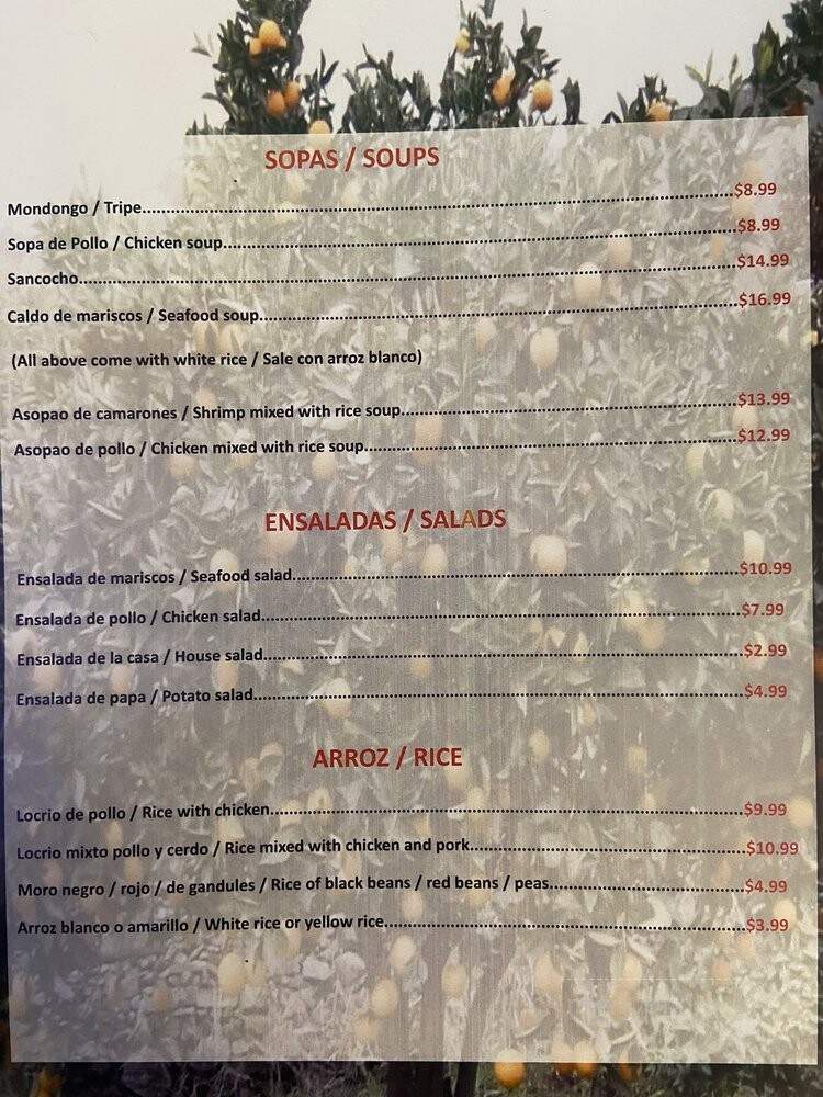 Maw's Country Kitchen - Orange Park, FL menu_pic
