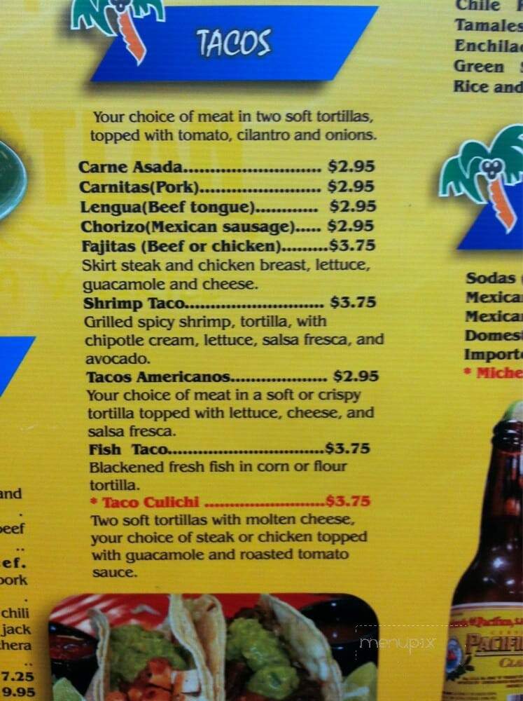 Mazatian Taquiera & Grill - Hercules, CA menu_pic