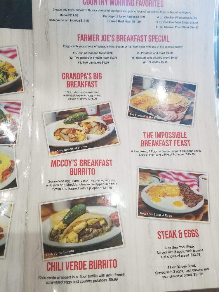 McCoy's Coffee Shop Fresno - Fresno, CA menu_pic