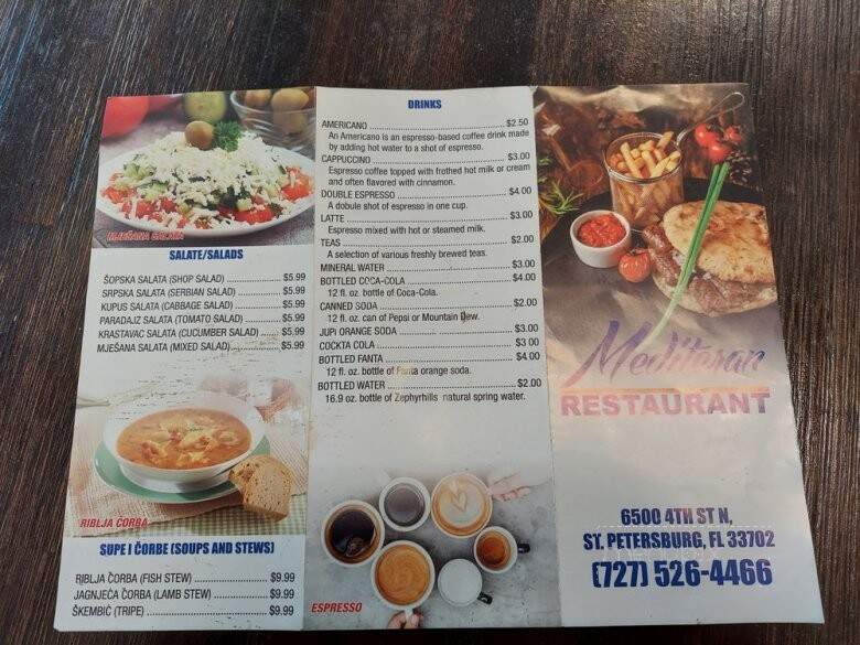 Mediteran Fast Foods - St Petersburg, FL menu_pic