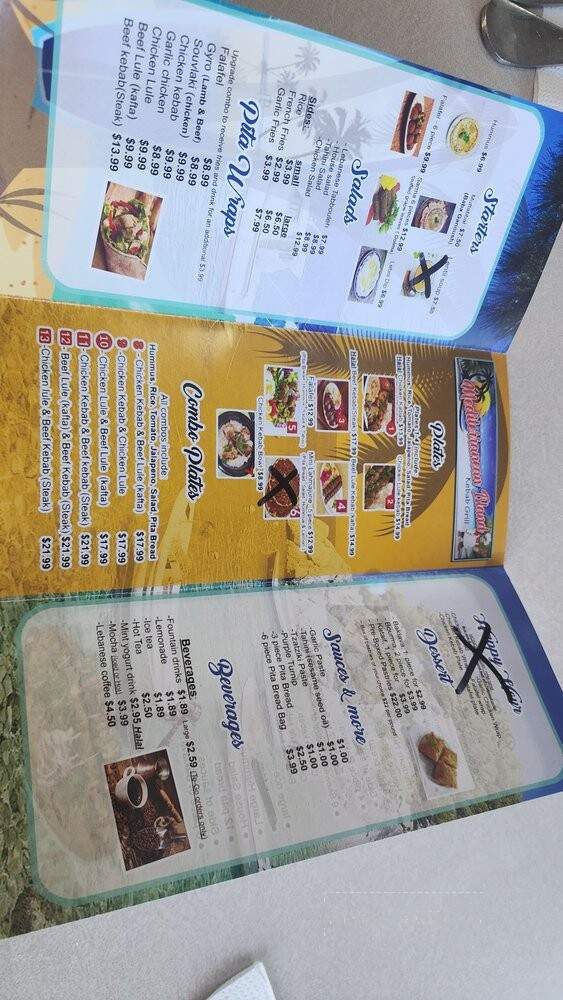 Mediterranean Island - Victorville, CA menu_pic