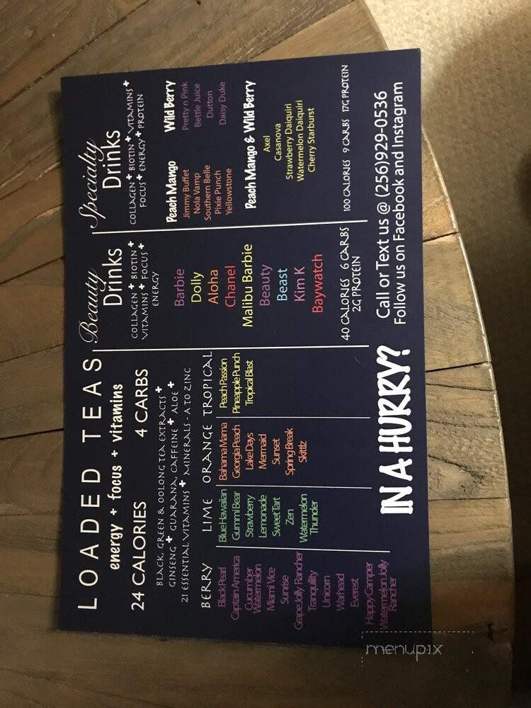 Mega Nutrition - Huntsville, AL menu_pic