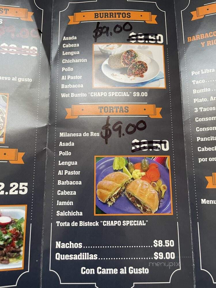 Mendez Restaurant - Pasadena, CA menu_pic
