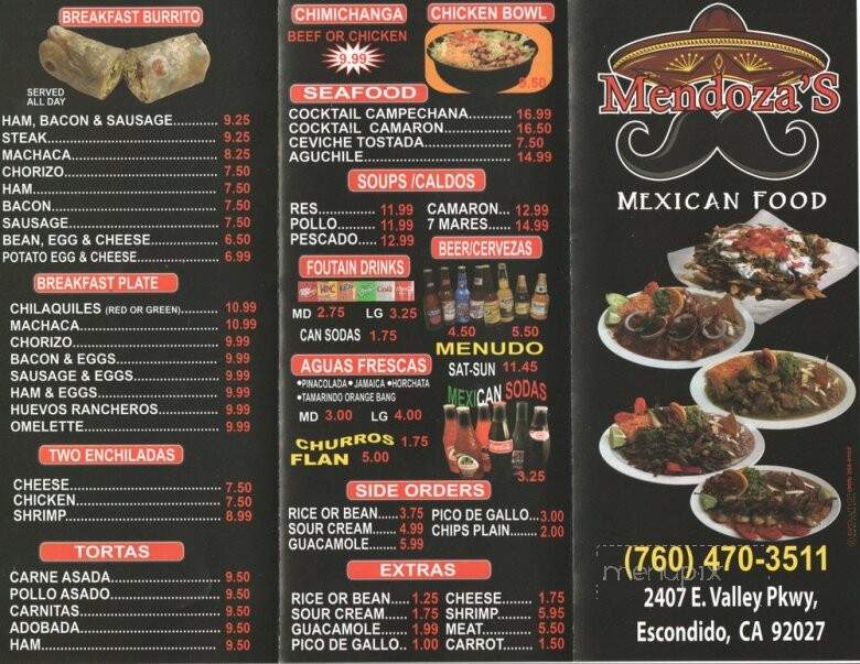Mendoza's Mexican Food - Escondido, CA