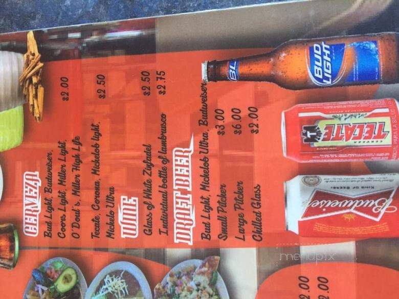 Mexican Cottage - El Paso, TX menu_pic