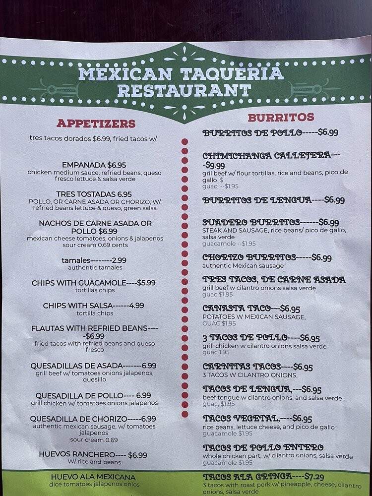 Mexican Taqueria - Albany, NY
