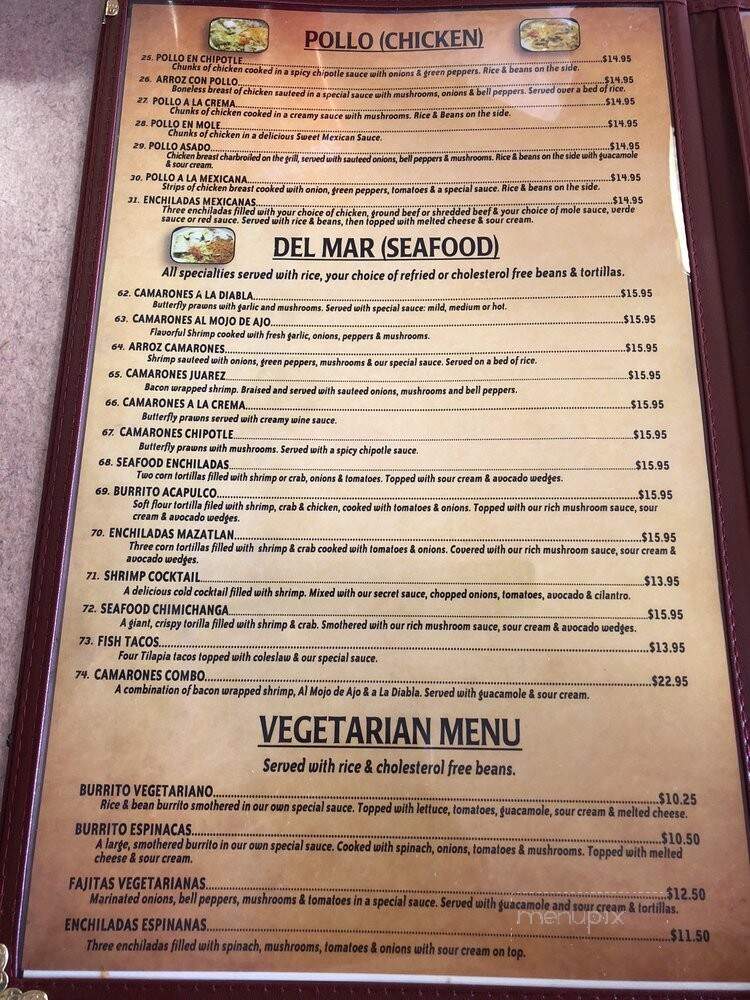 Mexican Lindo - Glendive, MT menu_pic