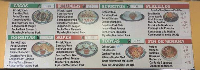 Mexico Lindo - Pinellas Park, FL menu_pic