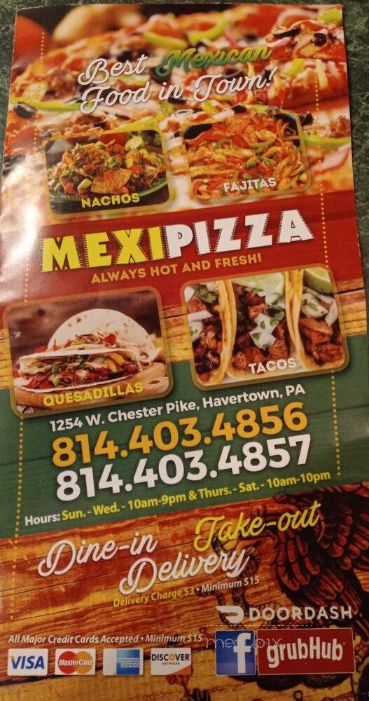 Mexipizza - Havertown, PA menu_pic