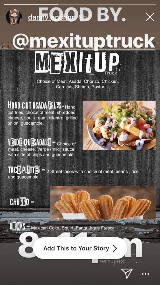 Mexitup Truck - Anaheim, CA menu_pic
