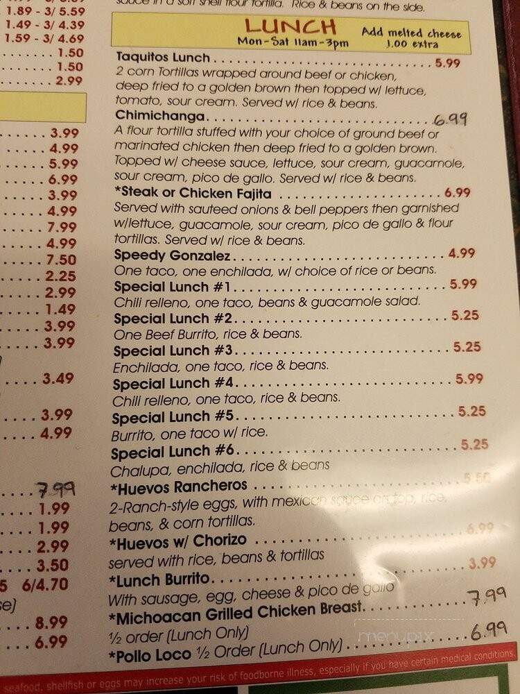 Mexi Wing VIII - Charleston, TN menu_pic