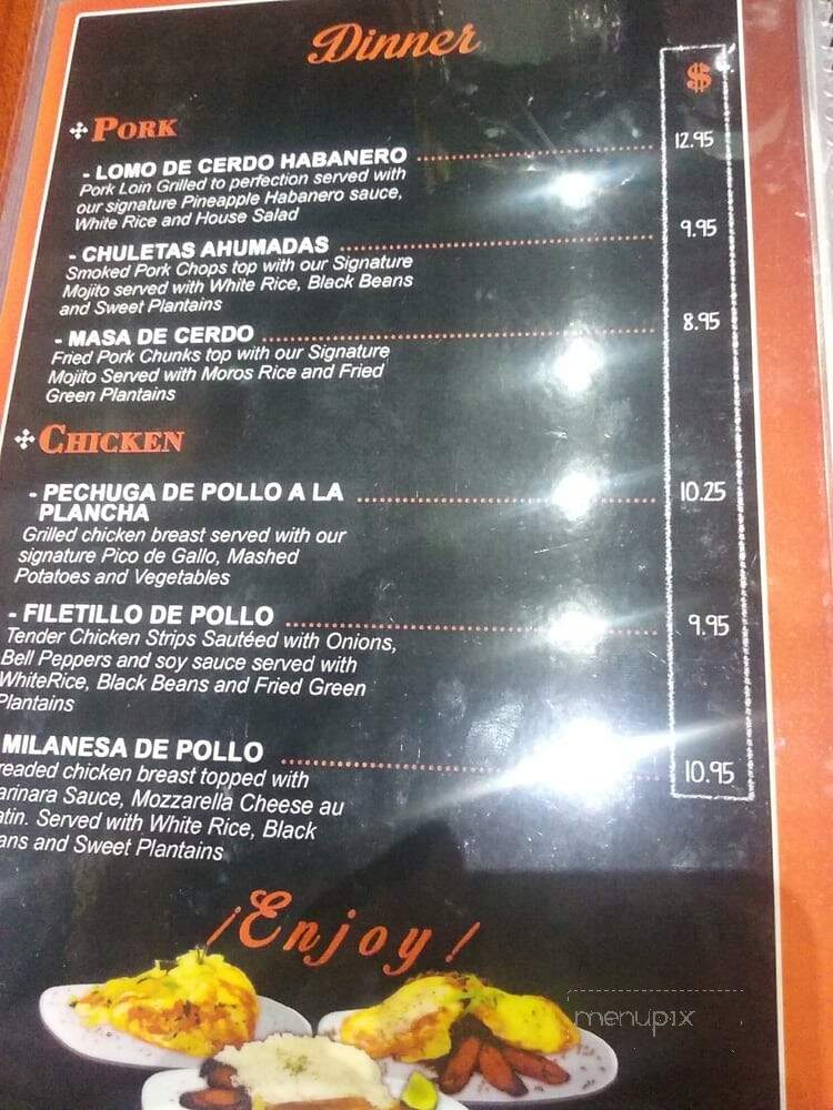 Miami Latin American Cafe - Miami, FL menu_pic