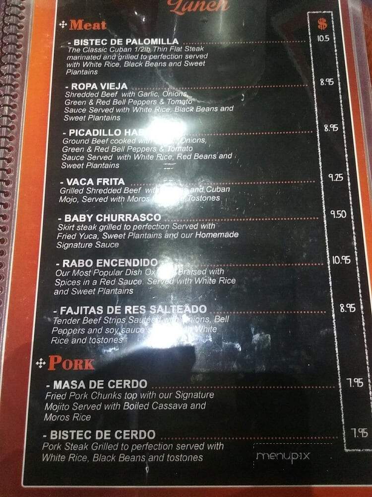 Miami Latin American Cafe - Miami, FL menu_pic