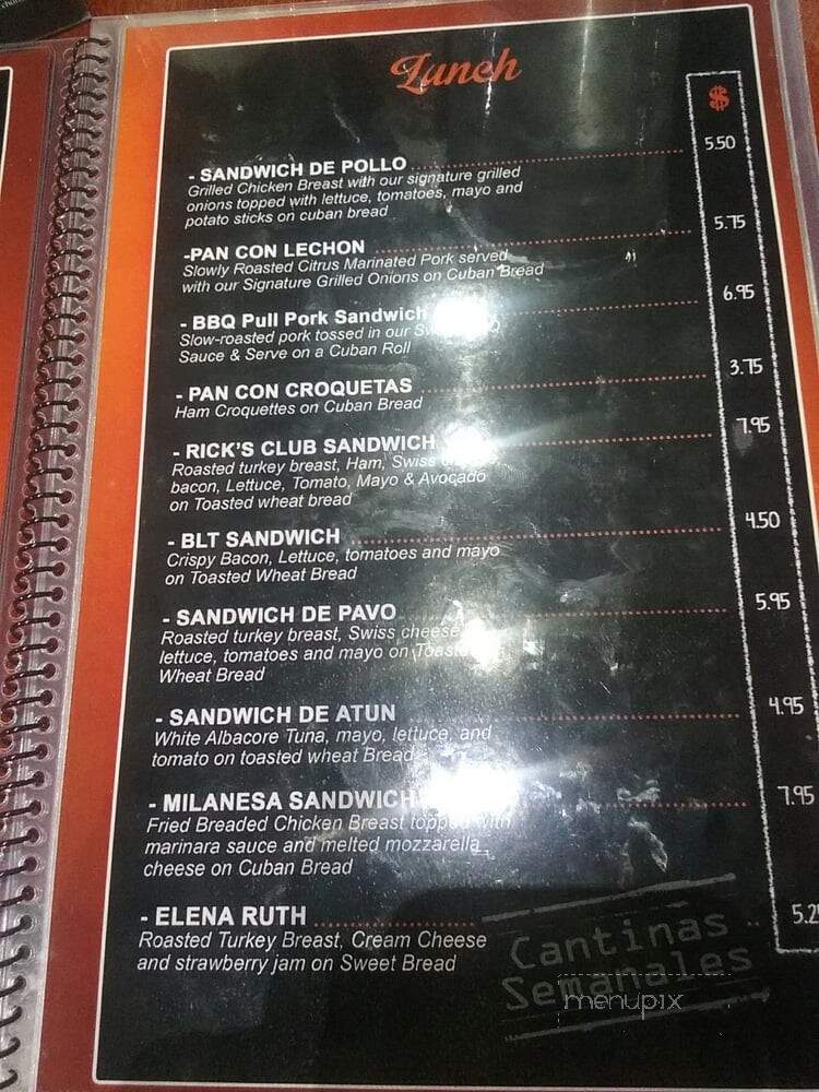 Miami Latin American Cafe - Miami, FL menu_pic