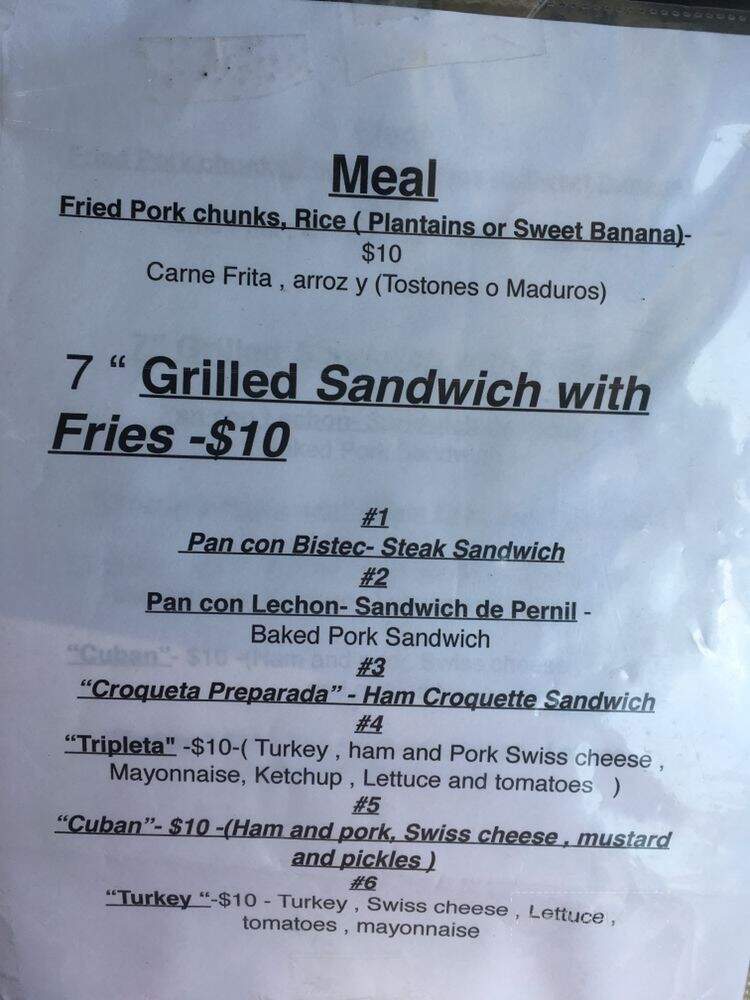 Miami's Cafe - Colorado Springs, CO menu_pic