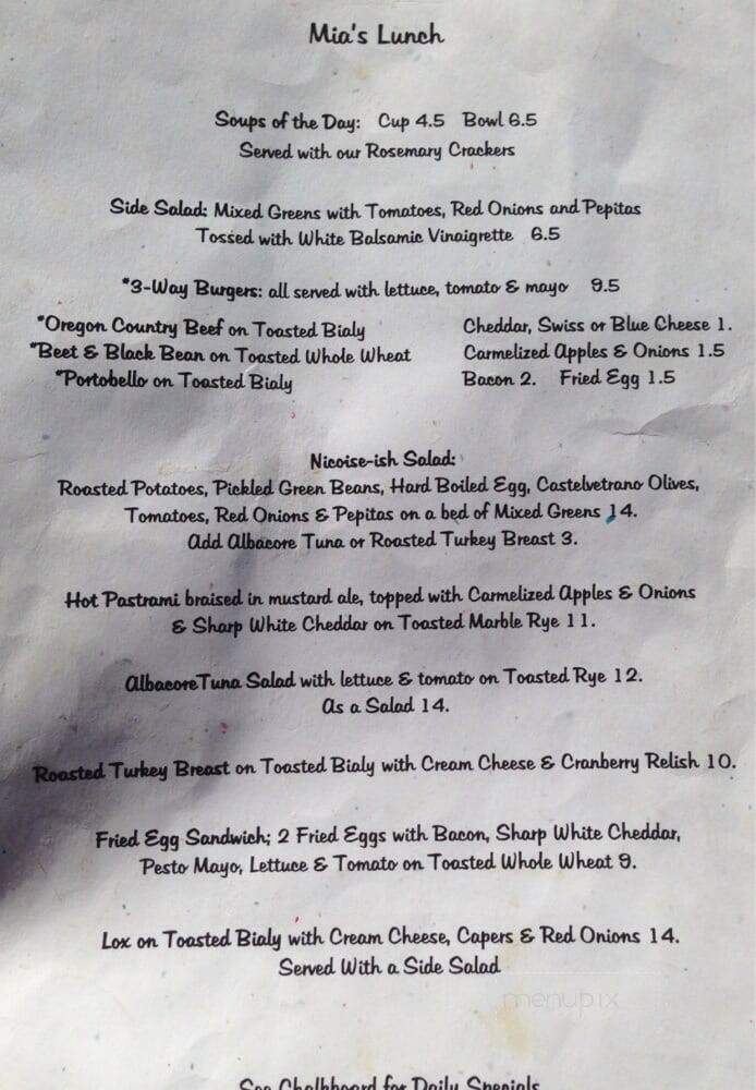 Mia's - Eastsound, WA menu_pic