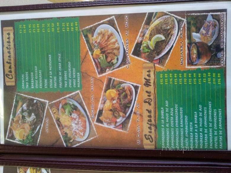 Mi Casa Mexican Fast Food - Pasadena, CA menu_pic