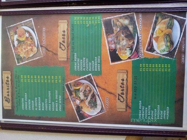 Mi Casa Mexican Fast Food - Pasadena, CA menu_pic