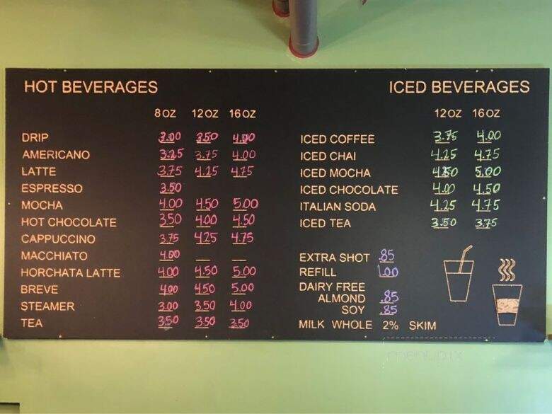 Mica's Sweet Coffee Trujillo - Seattle, WA menu_pic