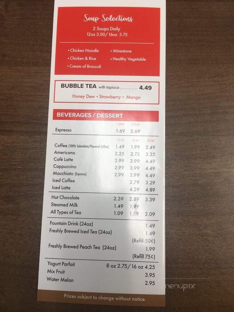 Michael's Cafe II - Atlanta, GA menu_pic
