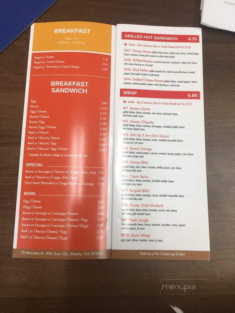 Michael's Cafe II - Atlanta, GA menu_pic
