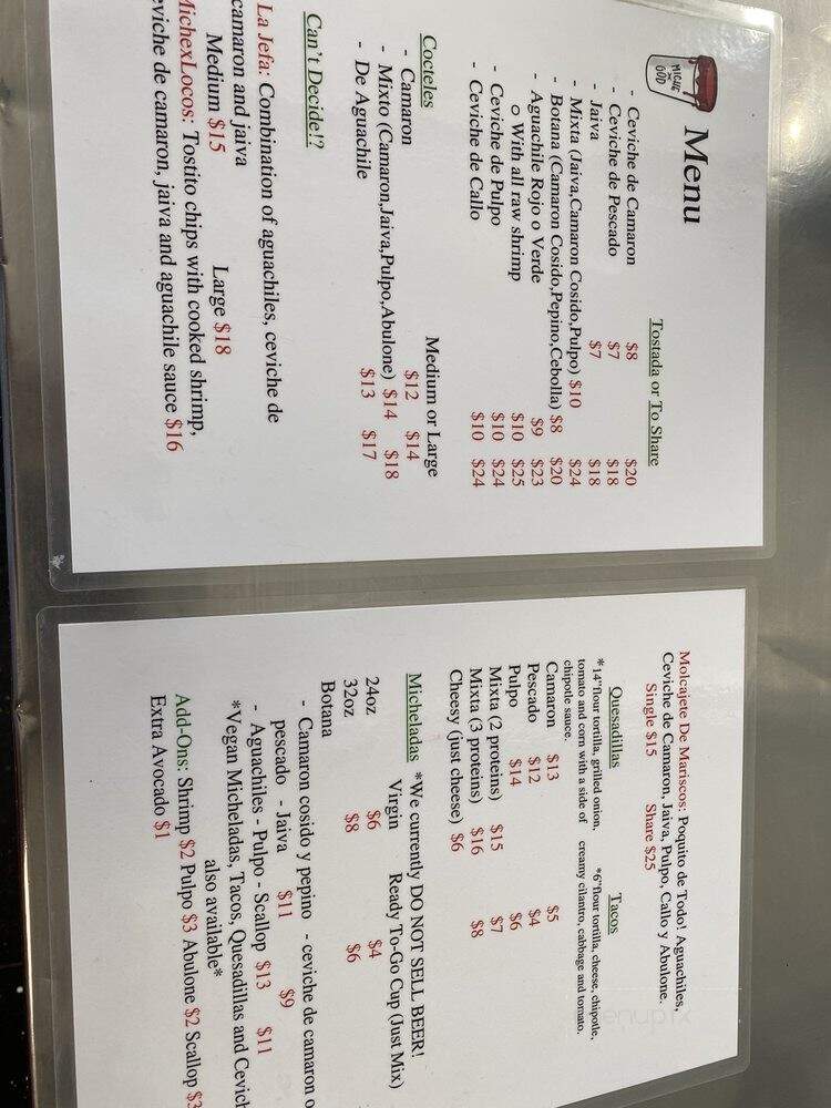 Miche God - Los Angeles, CA menu_pic