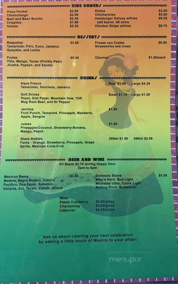 Mi Cocinita Mexican Grill & Cantina - Soap Lake, WA menu_pic