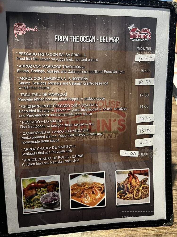 Mifflin's House - Athens, GA menu_pic