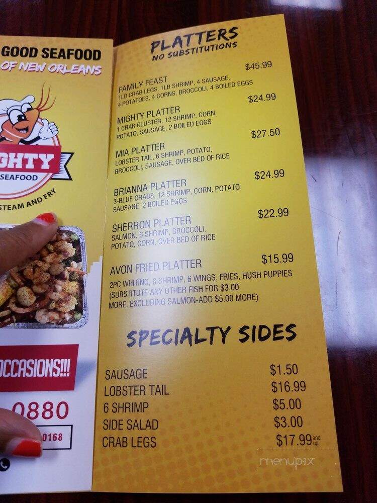 Mighty Good Seafood - Austell, GA menu_pic