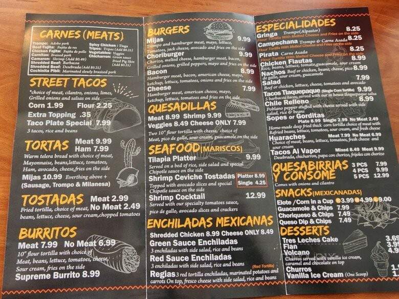 Mijas Taqueria - Dallas, TX menu_pic
