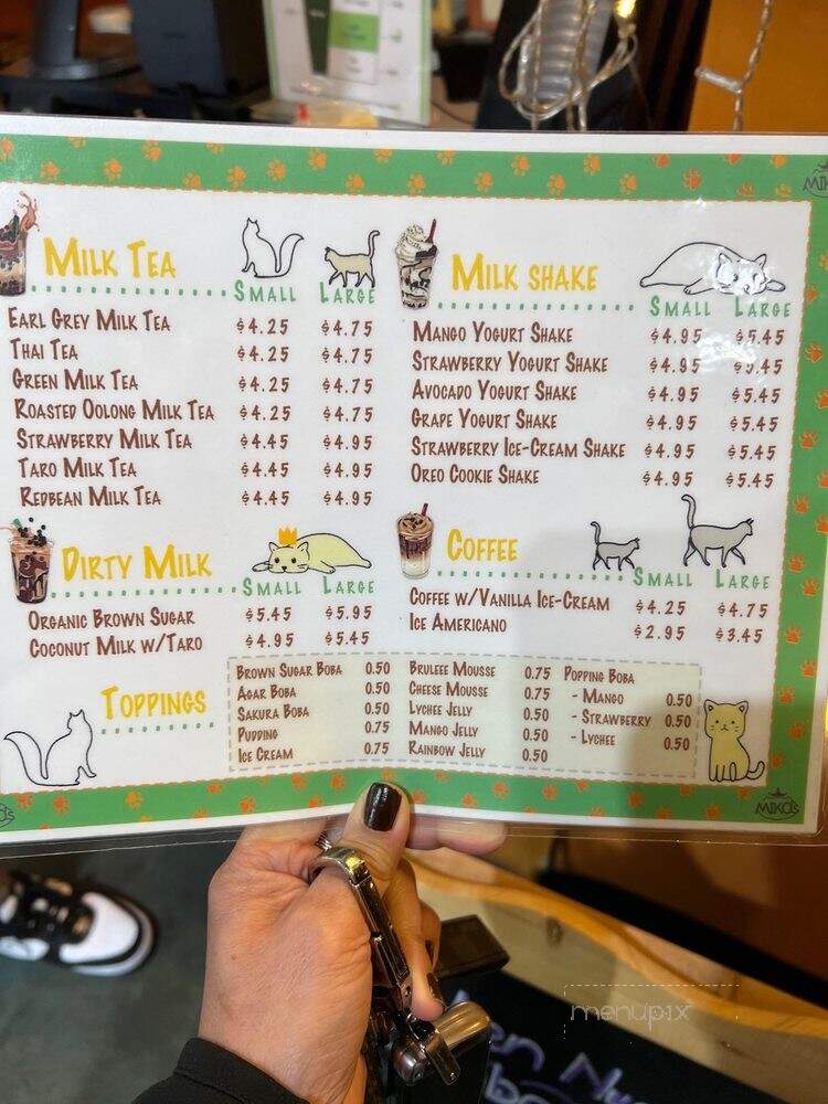 Miko's Boba Tea - West Covina, CA menu_pic