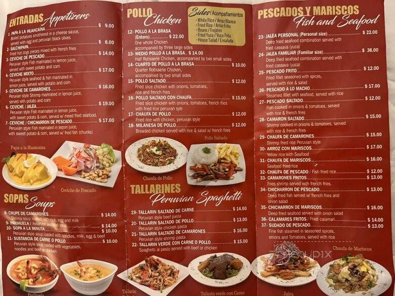 Mikuna Peruvian Takeout - Scarsdale, NY menu_pic