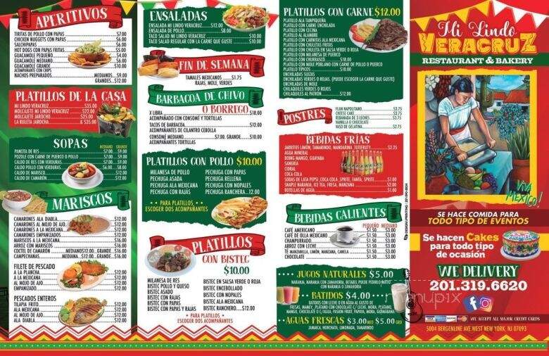 Mi Lindo Veracruz - West New York, NJ menu_pic