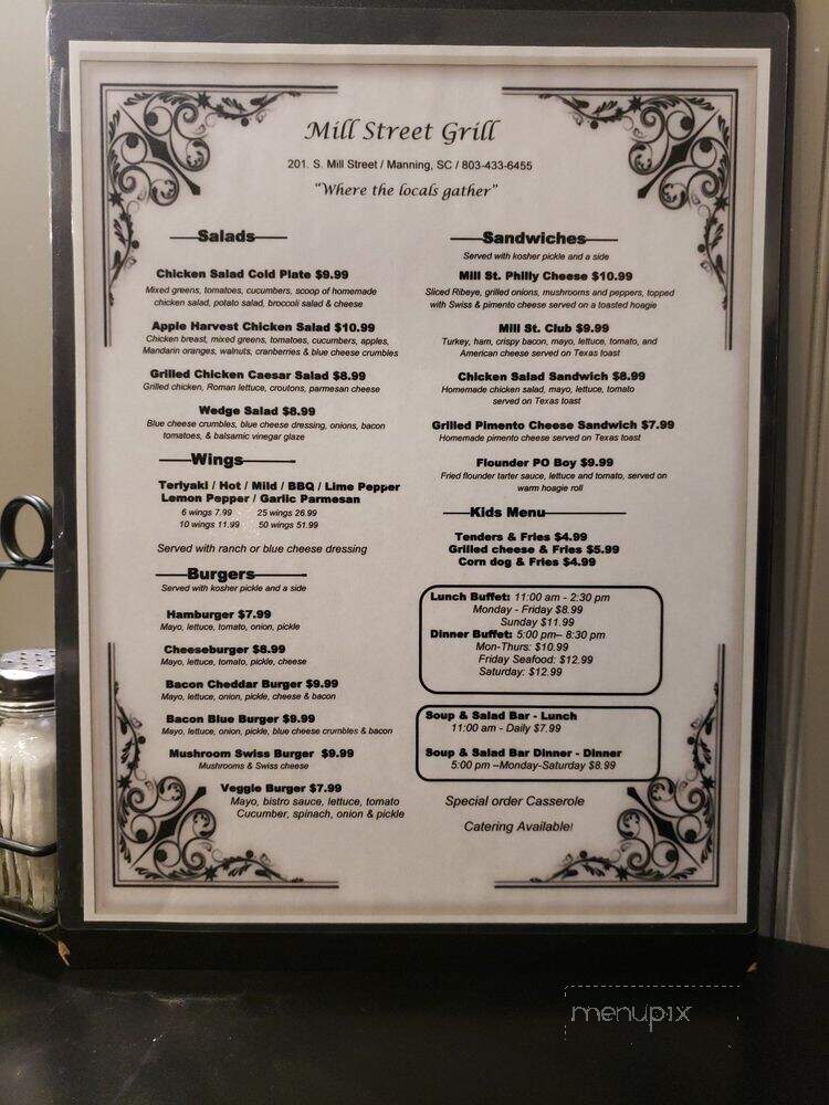 The Orchard Cafe - Manning, SC menu_pic