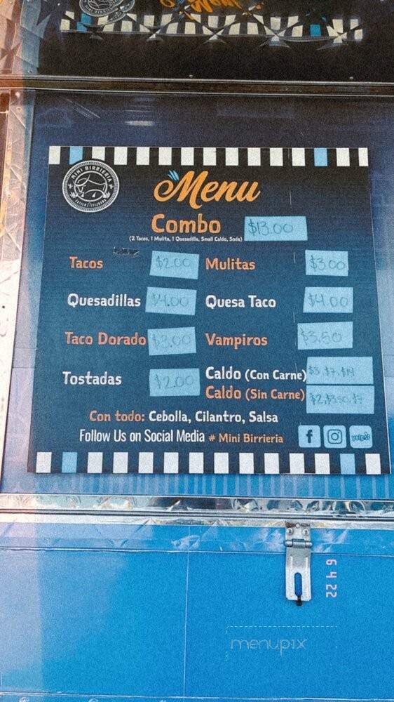 Mini Birrieria 2 - Long Beach, CA menu_pic