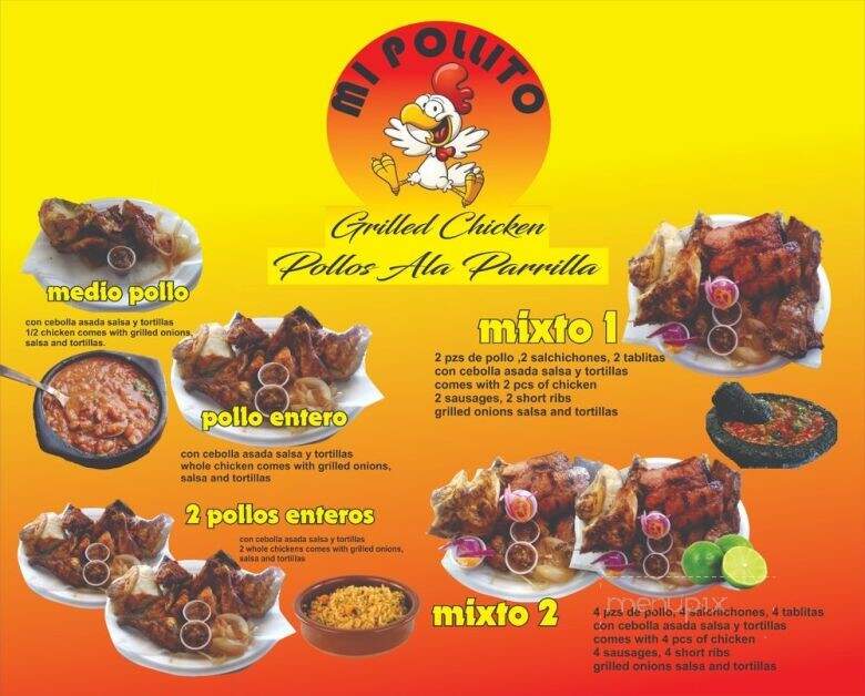 Mi Pollito - Ferris, TX menu_pic