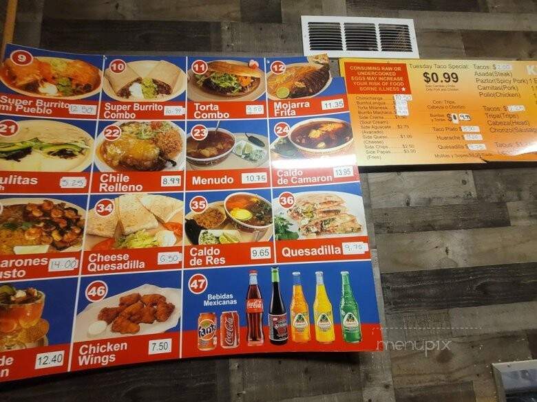 La Mexicana - Portland, OR menu_pic