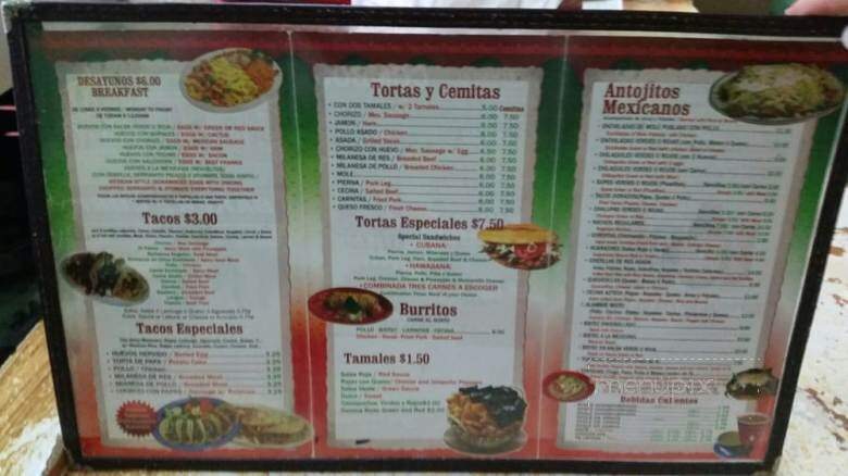 Mi Mexico Lindo Panaderia - New York, NY menu_pic
