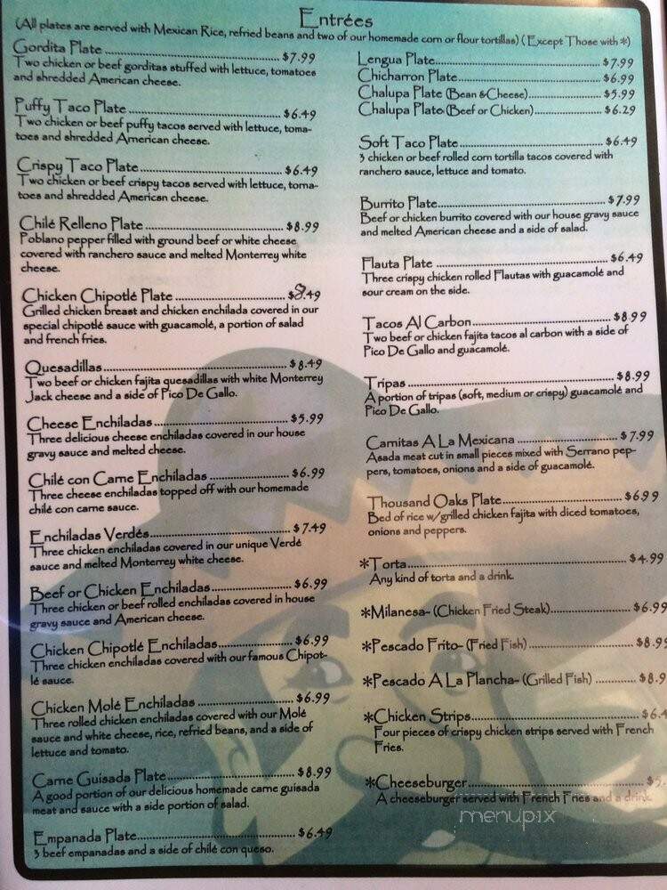 Mi Rancho Alegare Mexican - San Antonio, TX menu_pic