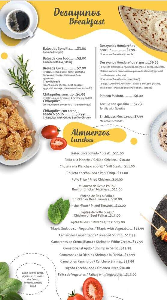 Mi Rinconcito Latino - Kenner, LA menu_pic
