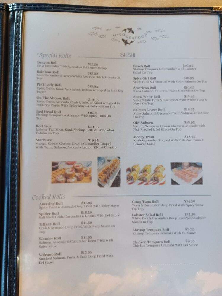 Miso Seafood - Gulf Shores, AL menu_pic