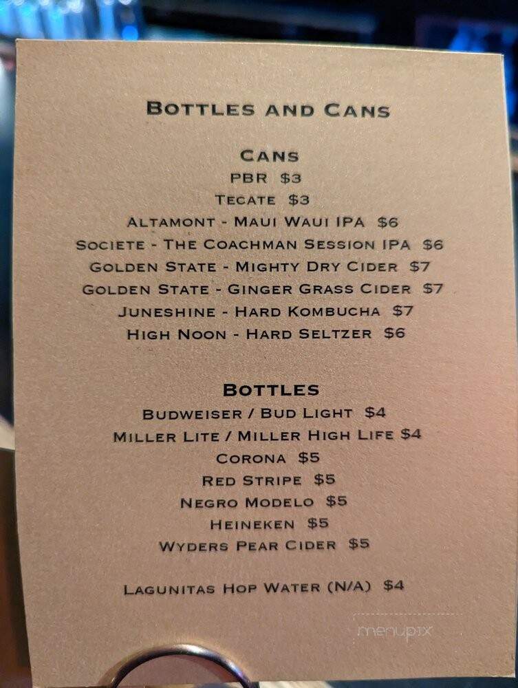 Mission Bar - San Francisco, CA menu_pic