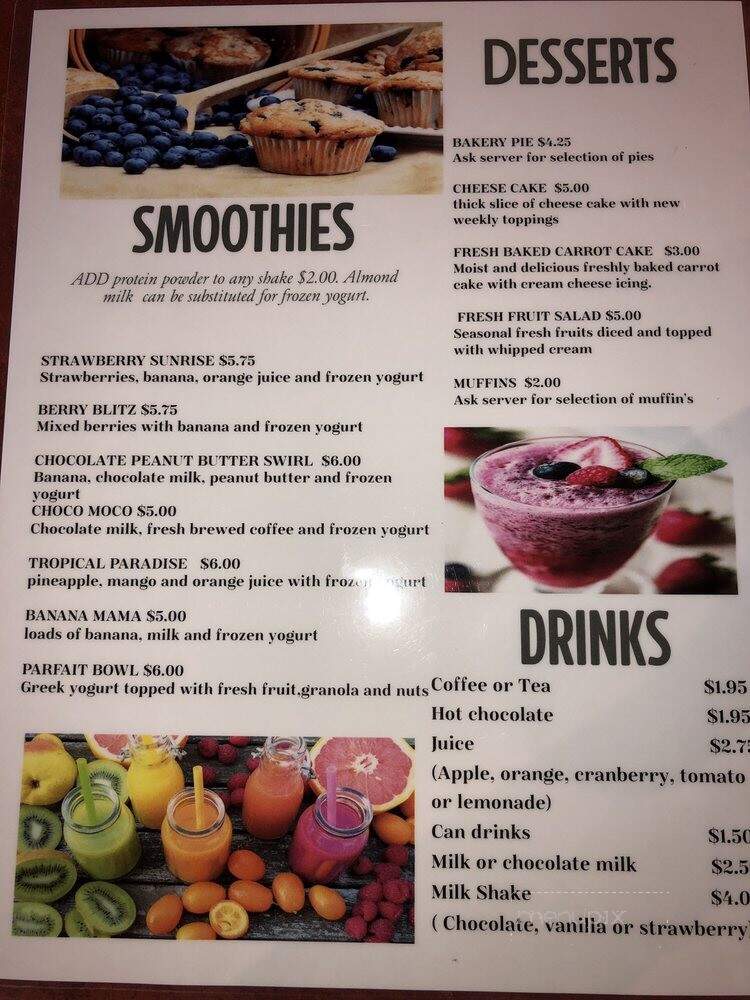 Miss Molly's Breakfast Club - Ottawa, ON menu_pic