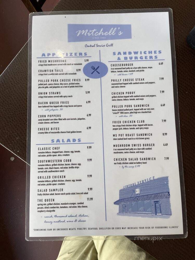 Mitchell's - Eupora, MS menu_pic