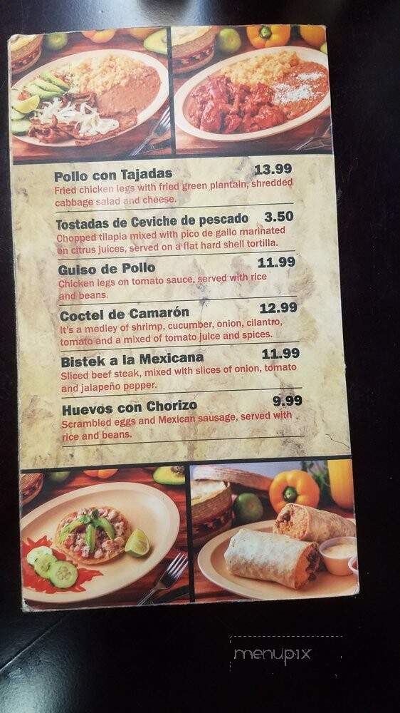 Mi Tierra - Foley, AL menu_pic