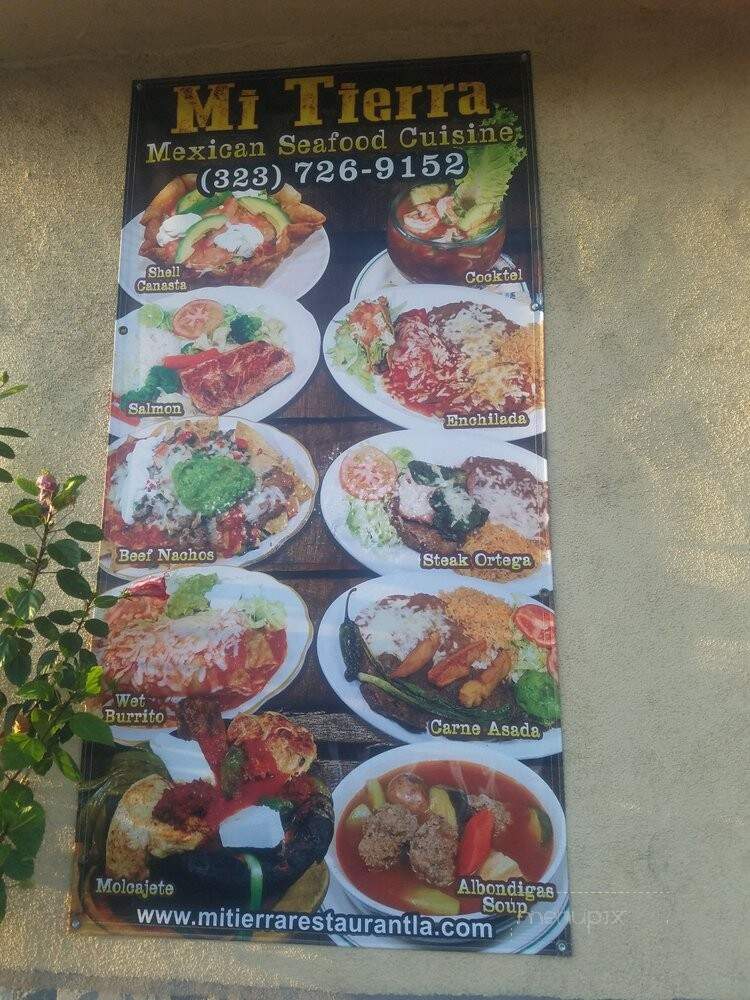 Mi Tierra Restaurant - Los Angeles, CA menu_pic
