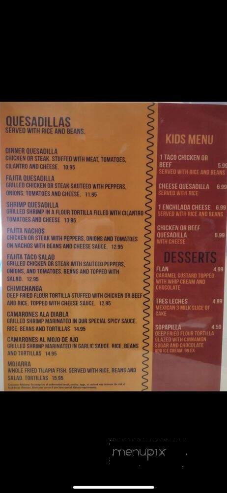 Mi Viejo - Mayo, FL menu_pic