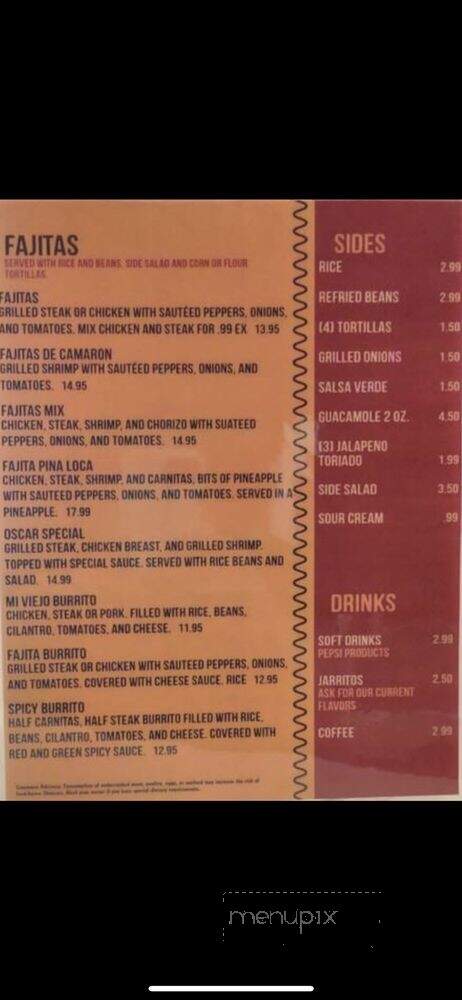 Mi Viejo - Mayo, FL menu_pic